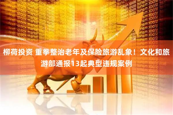 柳荷投资 重拳整治老年及保险旅游乱象！文化和旅游部通报13起典型违规案例